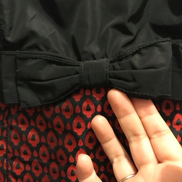 MSSP Women's Party Dress Black Red Size 4 - Picture 4 of 7